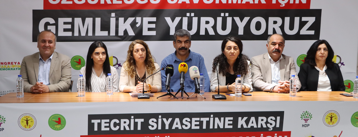 12 Haziran’da tecrit siyasetine karşı özgürlüğü savunmak için Gemlik’e yürüyoruz