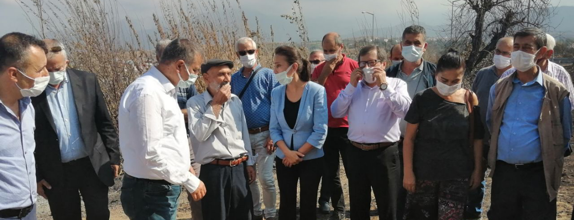 Heyetimiz Hatayda incelemelerde bulunuyor: Bu yangınları çıkaranların peşini bırakmayacağız