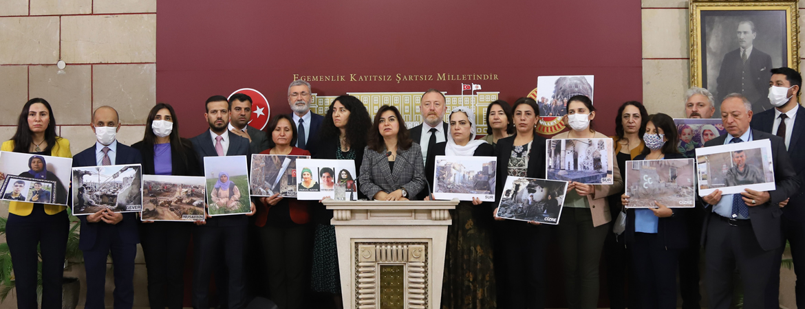 Mecliste kent ablukaları açıklaması: Kürt kentlerine yönelik abluka kayyımla birlikte Türkiye’nin tümüne yayılmıştır