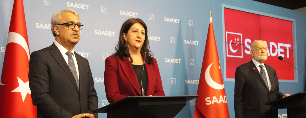 Eş Genel Başkanlarımız Saadet Partisini ziyaret etti: Toplumu yıkımdan kurtarmanın arayışı içindeyiz