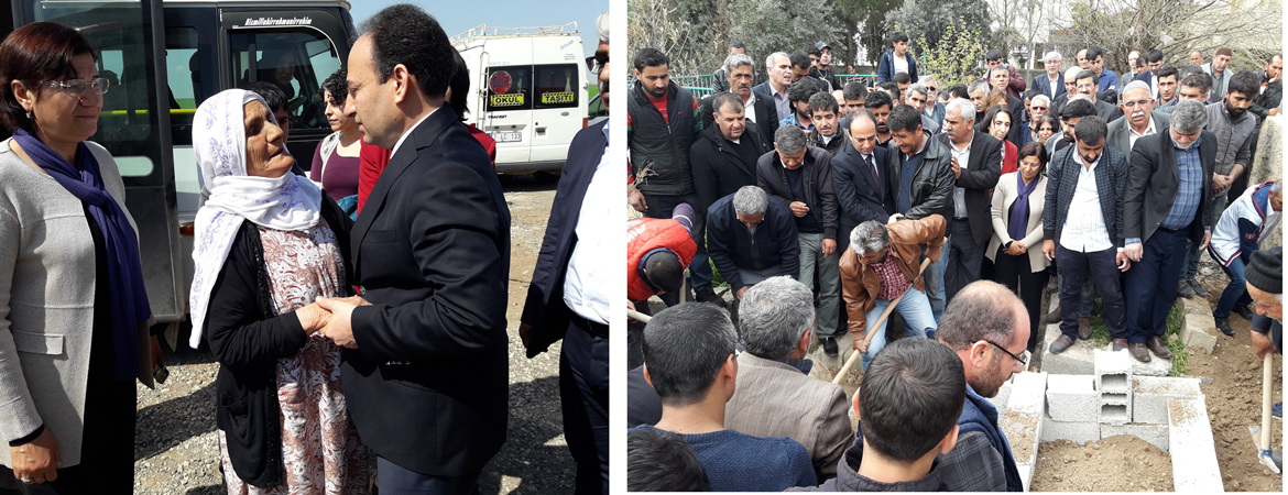 Heyetimiz Güneş kardeşlerin cenaze törenine katıldı