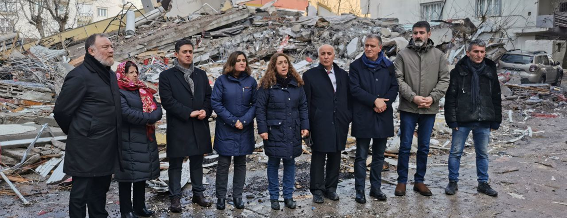 Aydeniz ve heyetimiz Pazarcıkta: Bu devletin, iktidarın burada yaptığı bir şey yok