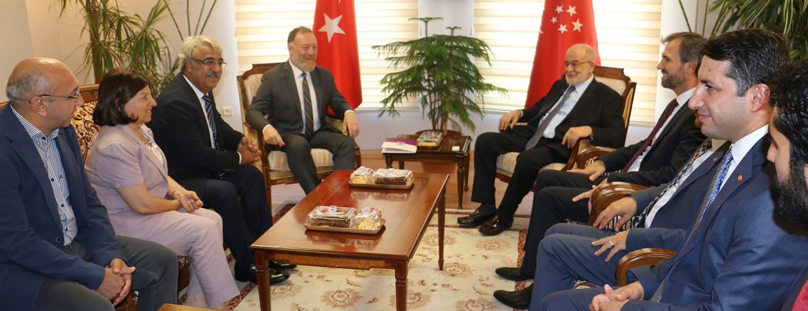 Eş Genel Başkanımız Sezai Temelli başkanlığındaki heyetimiz Temel Karamollaoğlu ile görüştü