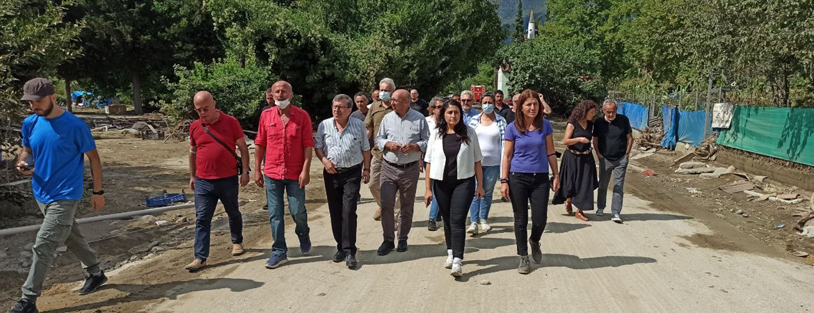 Heyetimiz selin vurduğu Karadeniz’de: Bu ülkeyi yöneteceğiz ve felaketlere yol açan uygulamalara izin vermeyeceğiz