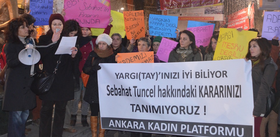 Kadınlar: Tuncel hakkındaki kararınızı tanımıyoruz