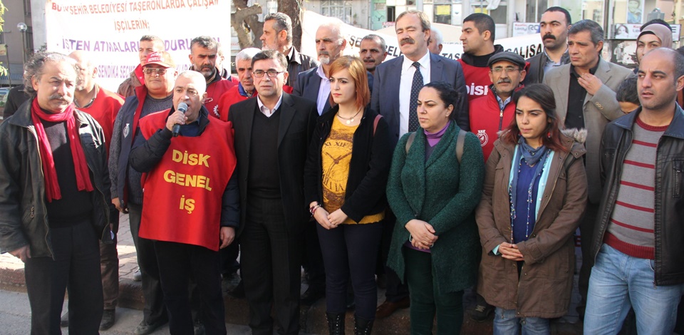 HDPden işten atılan işçilere ziyaret