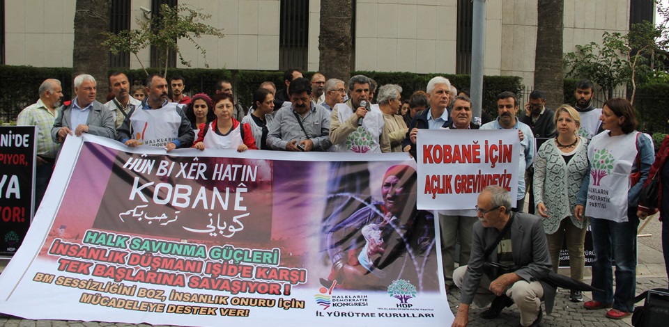 Kobane için 24 saat açlık grevindeyiz