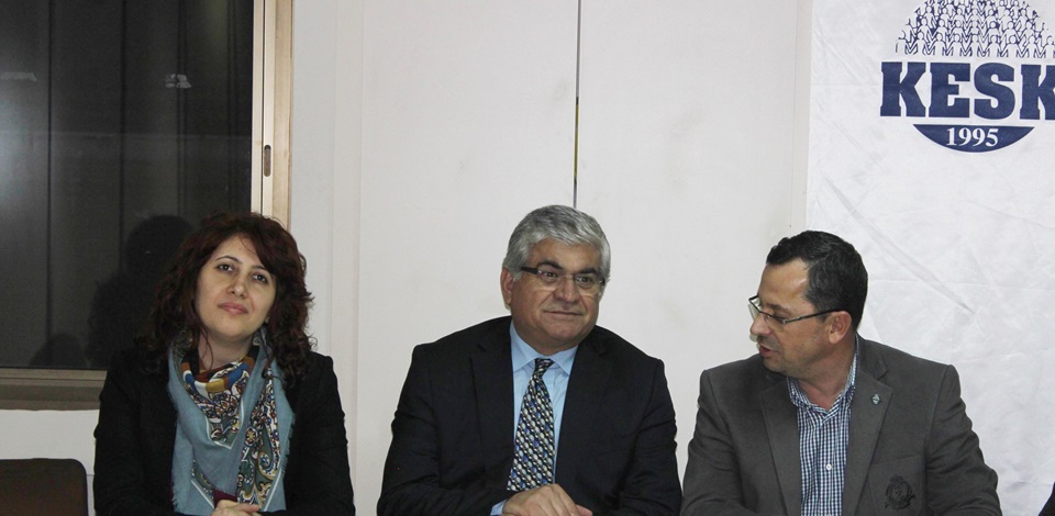İzmirde HDP adayları KESKi ziyaret etti