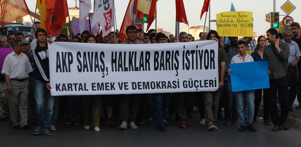 Licede yaşanan katliam Kartalda protesto edildi 