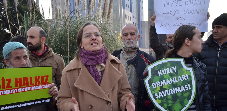Kentsel Dönüşüm Kongresine protesto