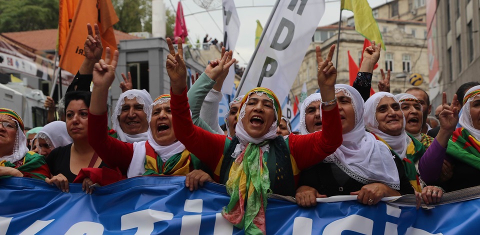 İstanbulda Kobane ile dayanışma 