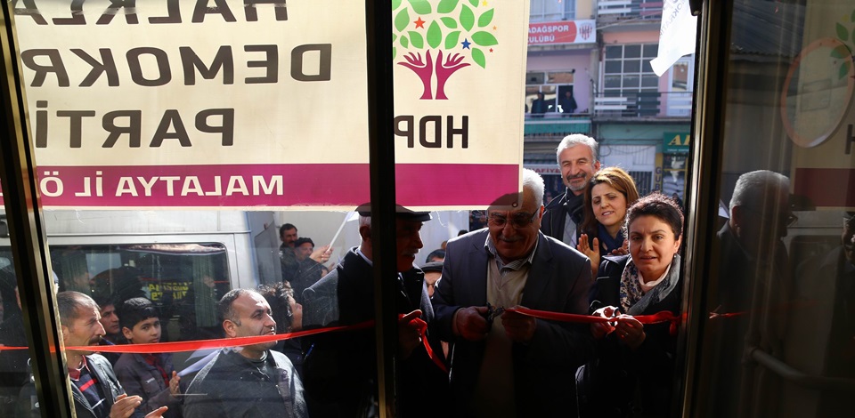 Malatyada HDPli adaylara coşkulu karşılama