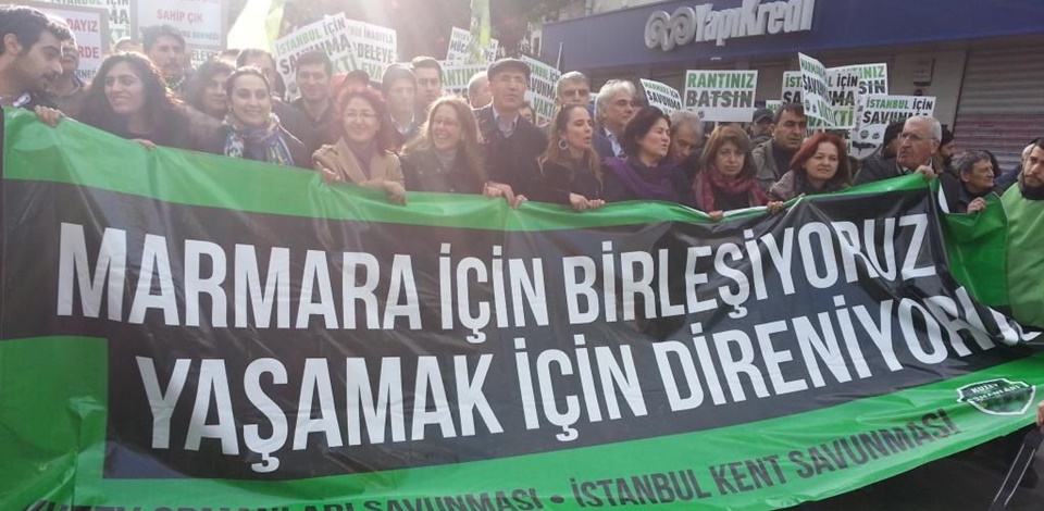 "Marmarayı Savunuyoruz" sloganıyla kent buluşması 