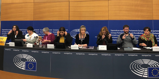 Our delegation holds talks in Strasbourg to raise awareness about Leyla Güven and the isolation imposed on Abdullah Öcalan
