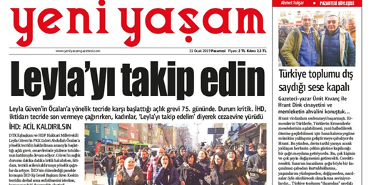 Açlık grevi haberlerinin cezaevine girmesine izin verilmiyor