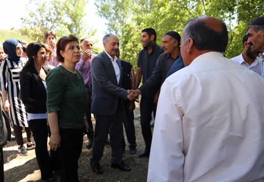 Hazar ailesine taziye ziyareti
