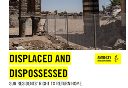 Amnesty International: Curfews and crackdown force hundreds of thousands of Kurds from their homes