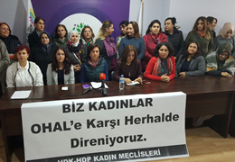 "Biz kadınlar OHALe karşı her HALde direniyoruz" kampanyası başladı