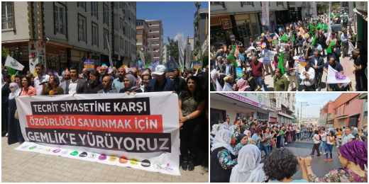 Büyük Gemlik Yürüyüşü engellemelere rağmen başladı