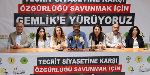 12 Haziran’da tecrit siyasetine karşı özgürlüğü savunmak için Gemlik’e yürüyoruz
