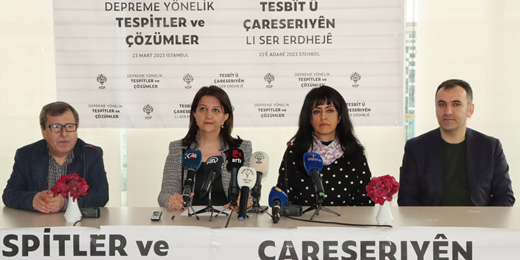 Depreme Yönelik Tespitler ve Çözümler Belgemizi açıkladık: Sorumlular hesap vermeli, yerel yönetimlerin yetkileri artırılmalıdır