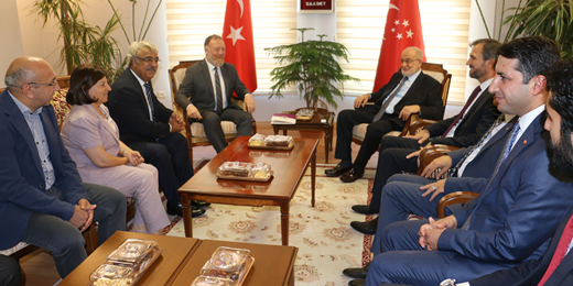 Eş Genel Başkanımız Sezai Temelli başkanlığındaki heyetimiz Temel Karamollaoğlu ile görüştü
