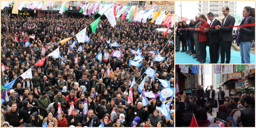 Yüksekova, Malatya ve Elazığ’da seçim bürosu açılışı gerçekleştirdik