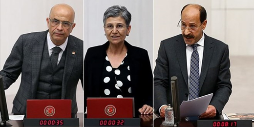 Two HDP deputies and one CHP deputy lose their seats and are imprisoned