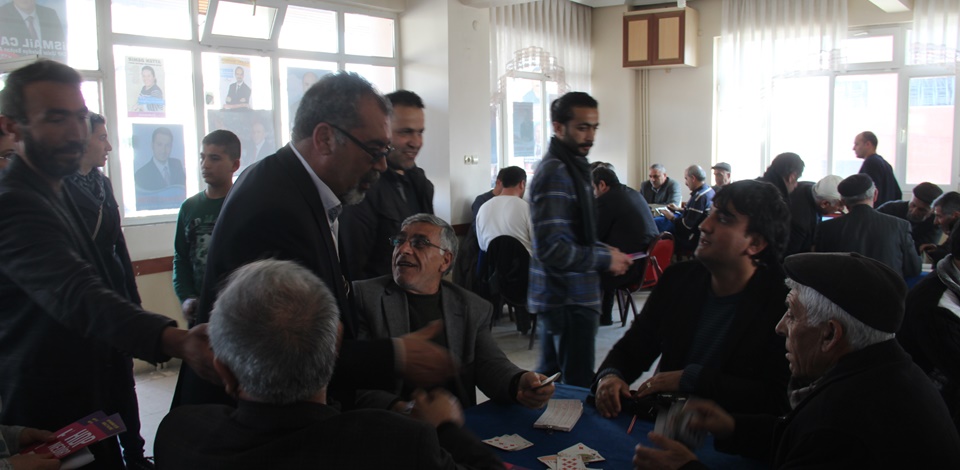 Ulalarda HDPden esnaf ziyareti