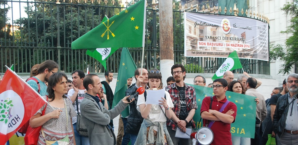 HDP ve HDKli gençler Çerkes Soykırımını andı