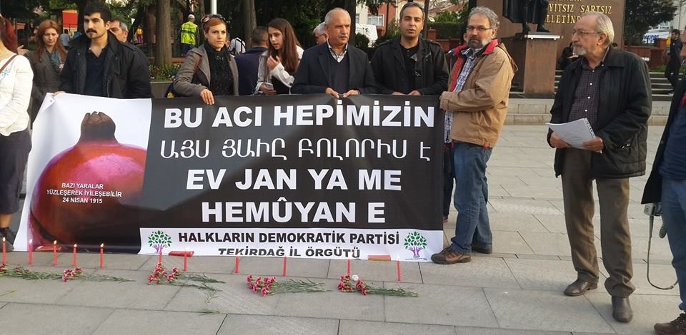 Soykırımda katledilenler Tekirdağda anıldı